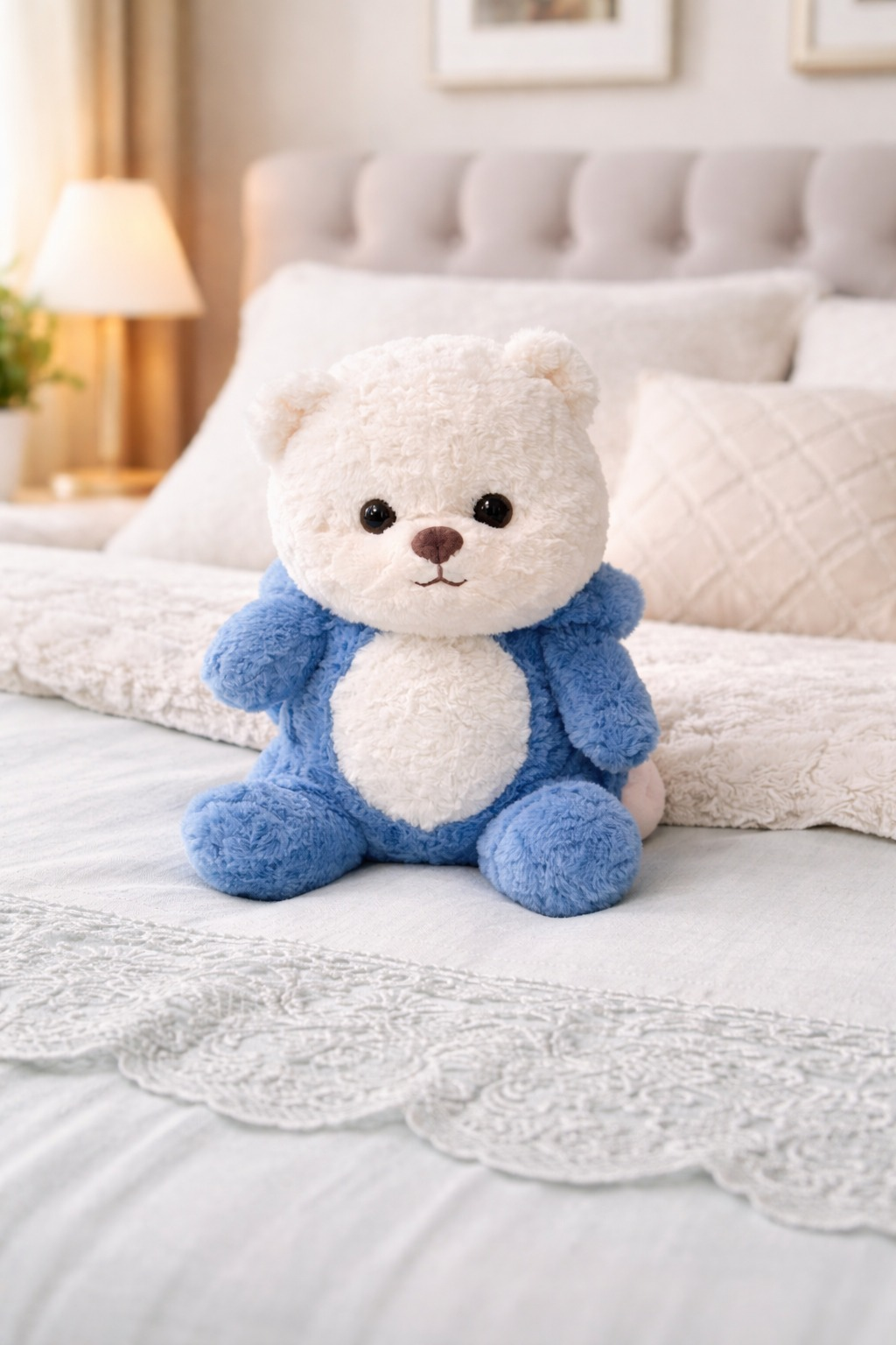 Kapüşonlu Sevimli Ayıcık Peluş Oyuncak – Ultra Yumuşak Dekoratif Oyuncak
