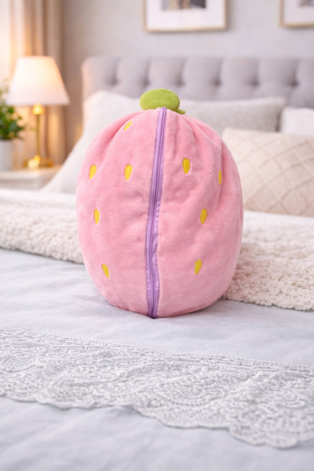 Pembe Kulaklı Sevimli Tavşan Peluş Oyuncak – Ultra Yumuşak Sarılmalık Oyuncak