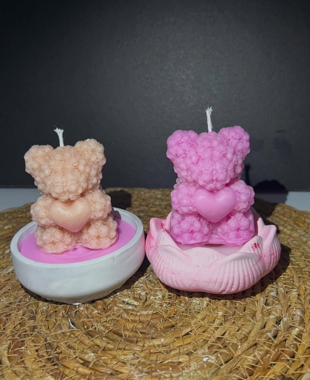 Kalpli Ayıcık Dekoratif Mum 🧸💗